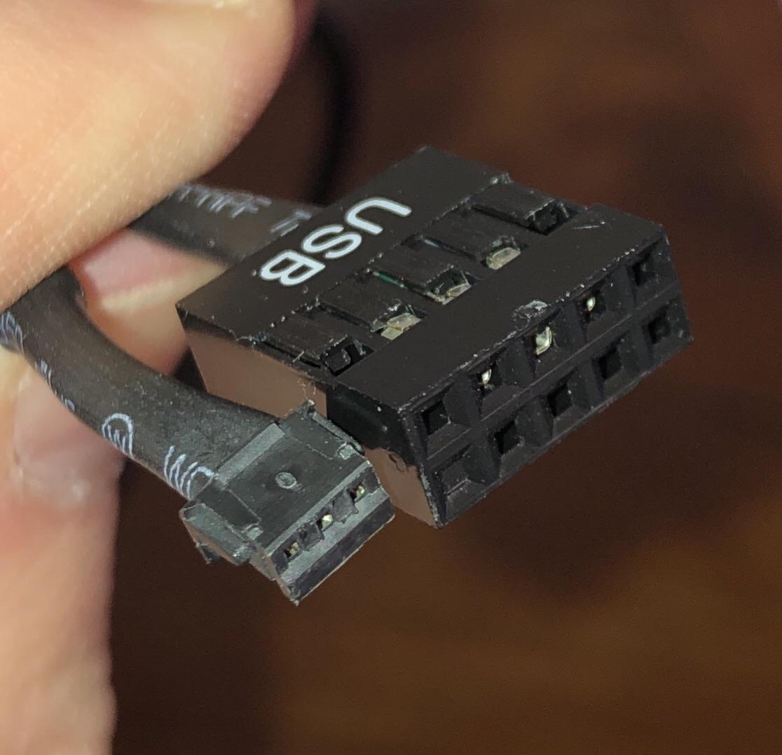 OutrageousOkona: Found in my cable drawer, what’s the smaller connector and what could it connect to a usb header? Thanks!
